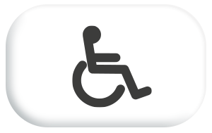 Accès PMR - 6 emplacements fauteuil en salle.